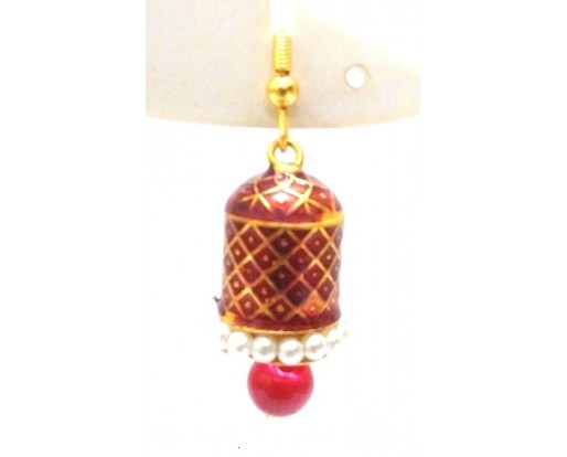 Meenakari Minakari Enamel Jhumka Jhumki Handmade Earring Jewelry Chandelier A121